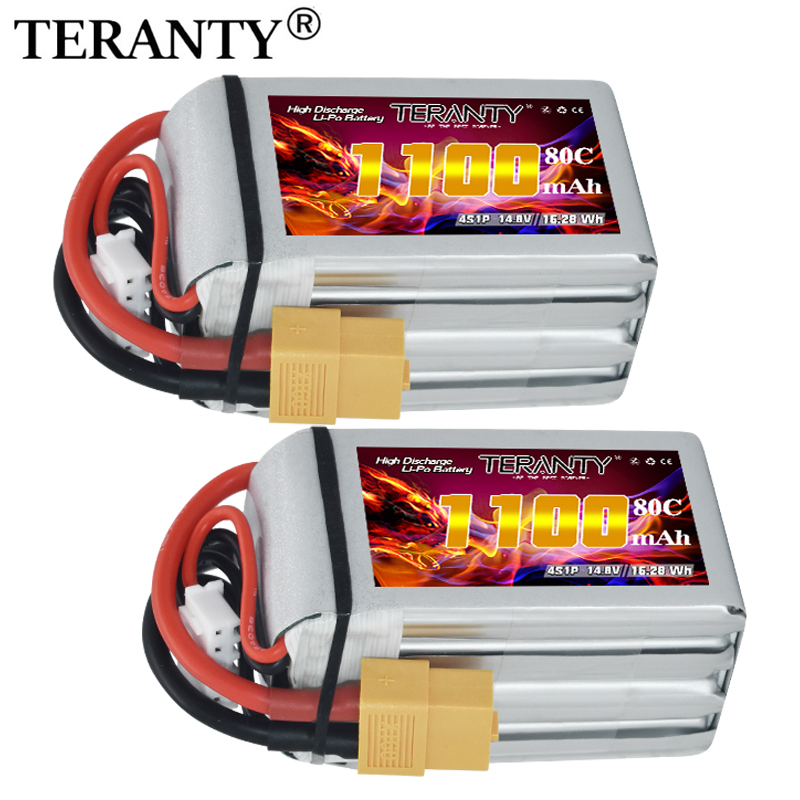 Rc Helicopter Parts - TERANTY 4S 1100mAh 80C/160C Lipo Battery