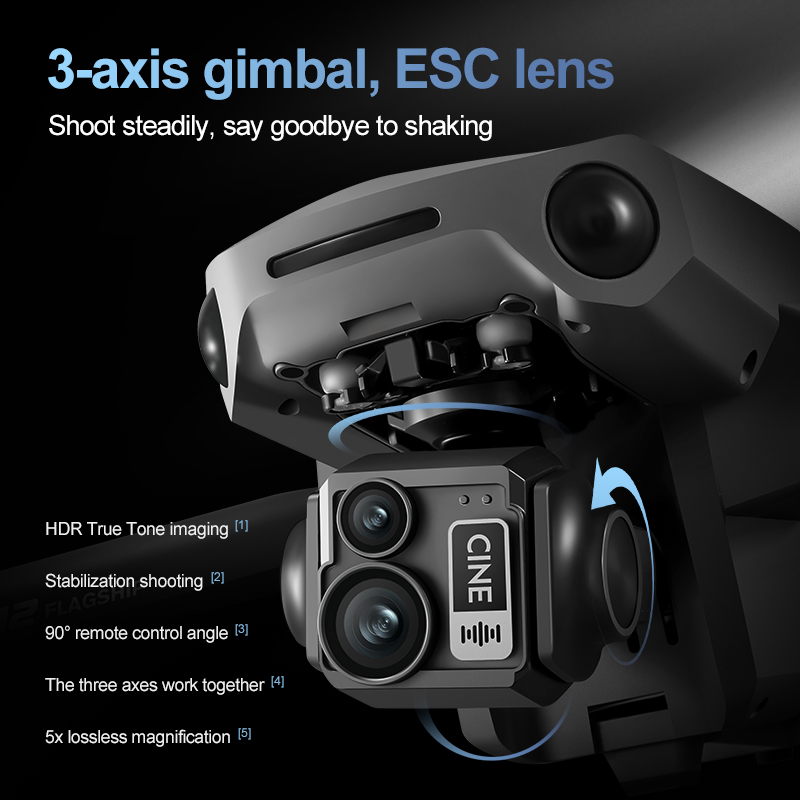 8K 3 Axis Gimbal Brushless 7.2 - Rc Helicopter Case ulasan dan harga