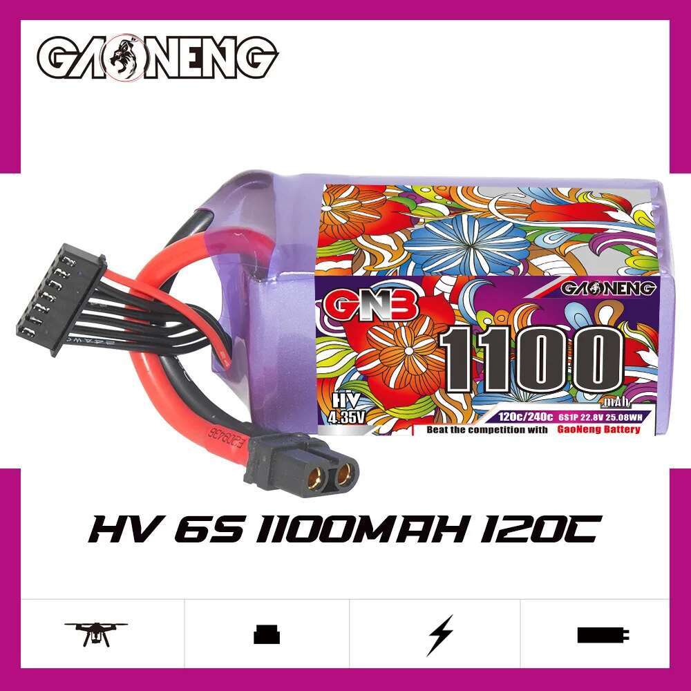 2Pcs GNB 6S Lipo Battery 22.8V - Rc Helicopter Battery ulasan dan harga