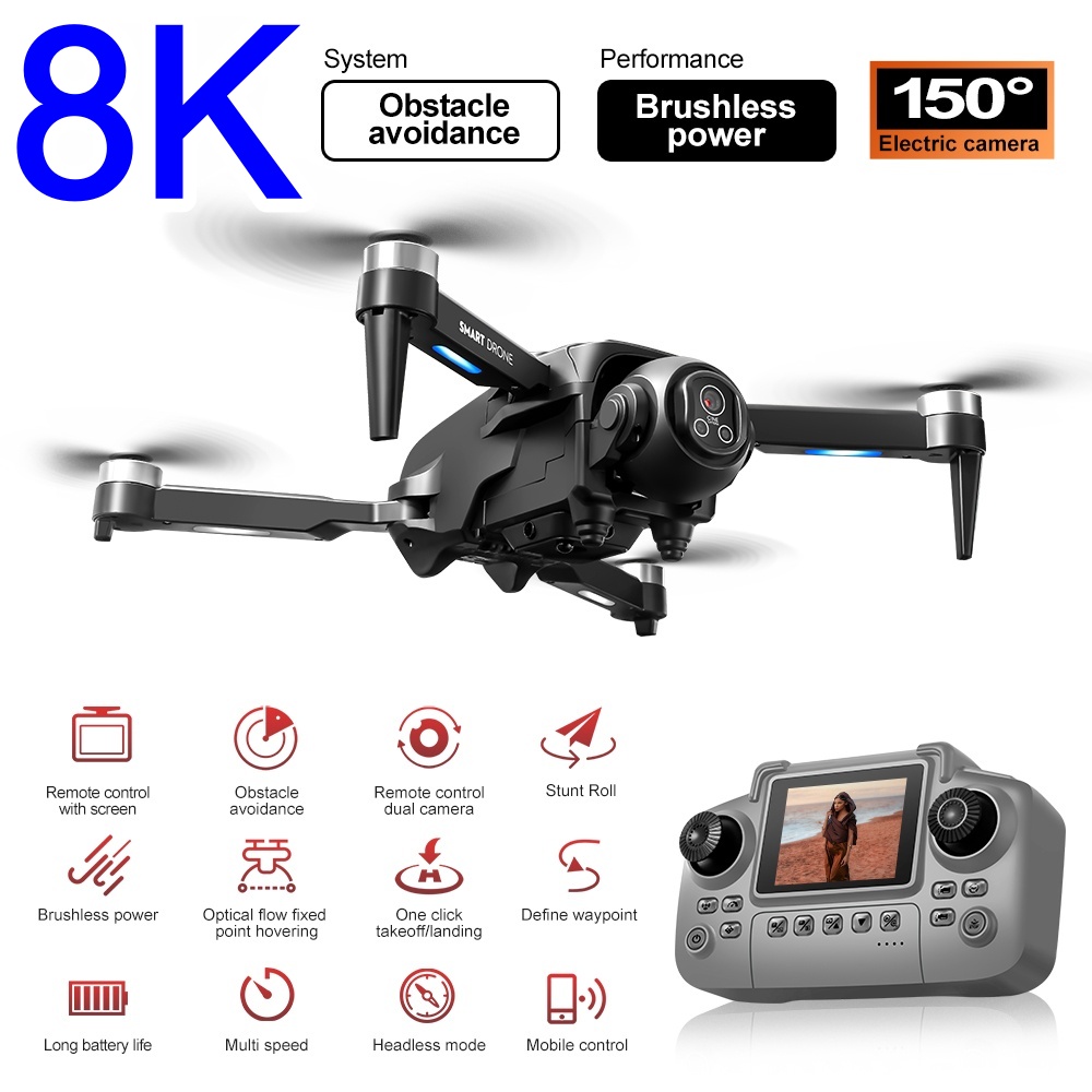 Brushless 8K Drone With HD 150 - Rc Helicopter Large ulasan dan harga