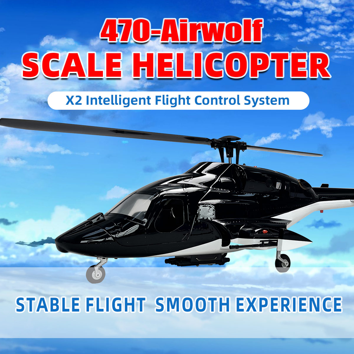 470 Size Airwolf RTF RC Helico - Rc Helicopter Nitro ulasan dan harga