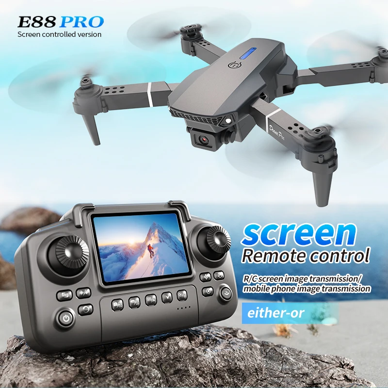 Professional E88 PRO Drone wit - Rc Helicopter Case ulasan dan harga