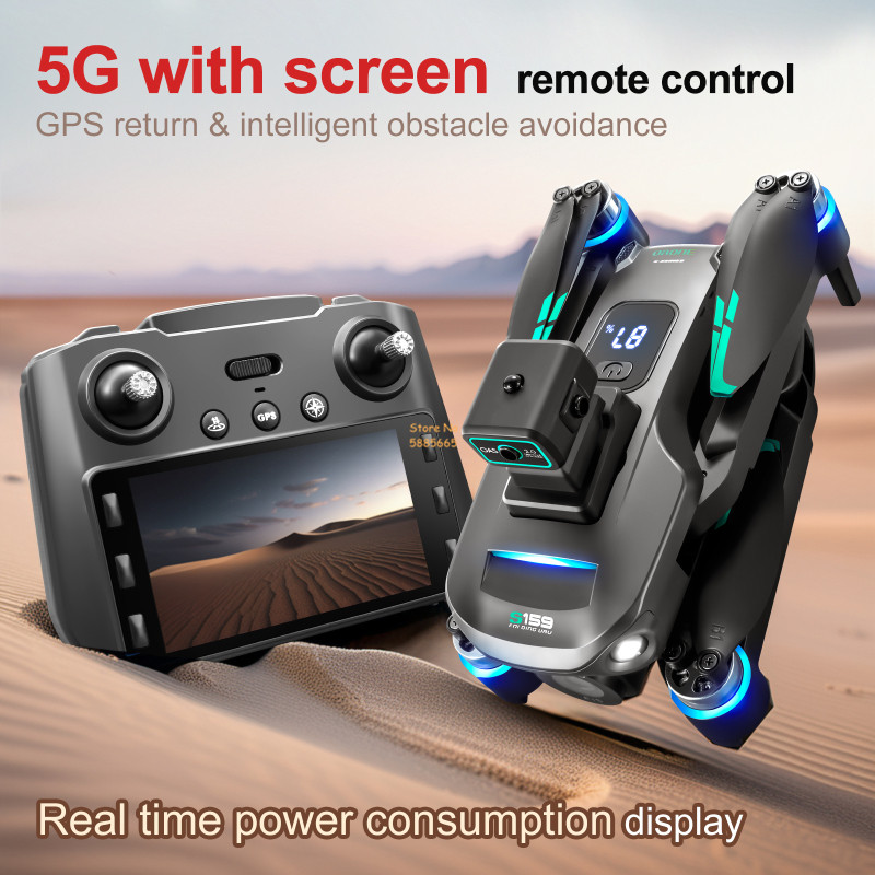 8K Dual Camera 5G WIFI FPV Rem - Rc Helicopter Case ulasan dan harga