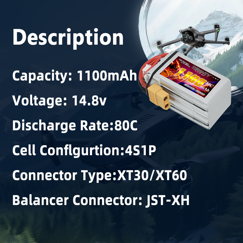 TERANTY 4S 1100mAh 80C/160C Li - Rc Helicopter Parts ulasan dan harga