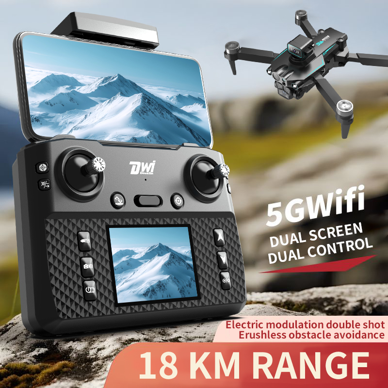 DWI D22 8K Screen FPV RC Drone - Rc Helicopter Electric ulasan dan harga