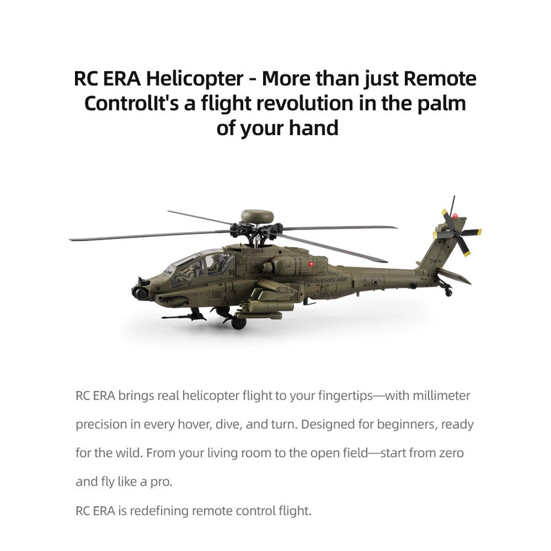 Rc Era C170 Ah 64d Apache Rc H - Rc Helicopter Single Rotor ulasan dan harga