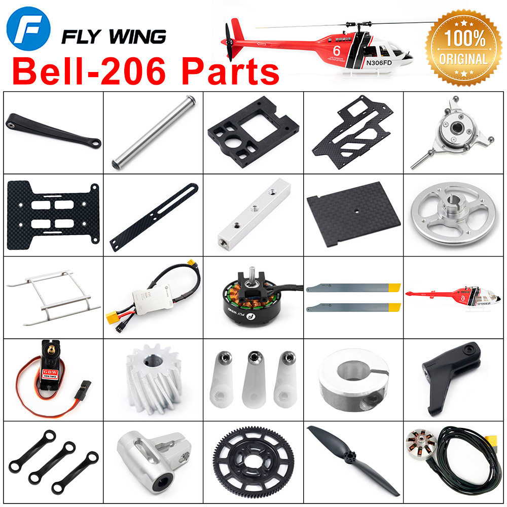 Fly Wing Bell-206 RC Helicopte - Rc Helicopter Blade ulasan dan harga